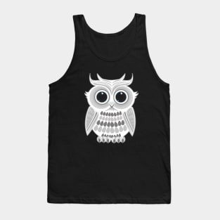 White Owl Tank Top